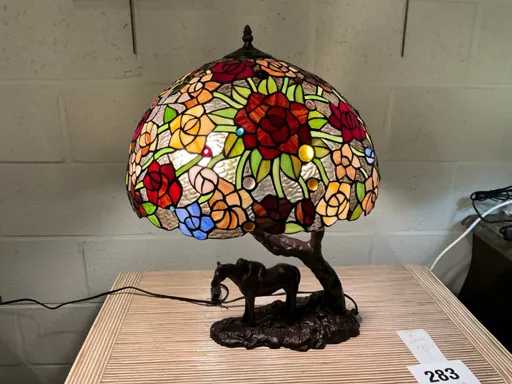 Tiffany Tafellamp met beeld 