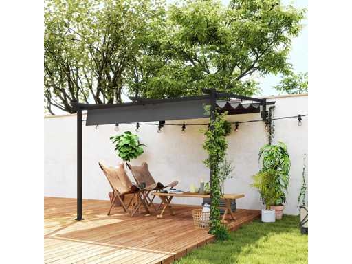 Terrace roof Pergola approx. 3x3m Terrace roof