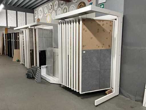 Showroom rack for tiles
