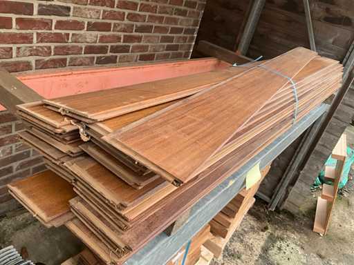 Planchet afromosia Bouwhout (23x)