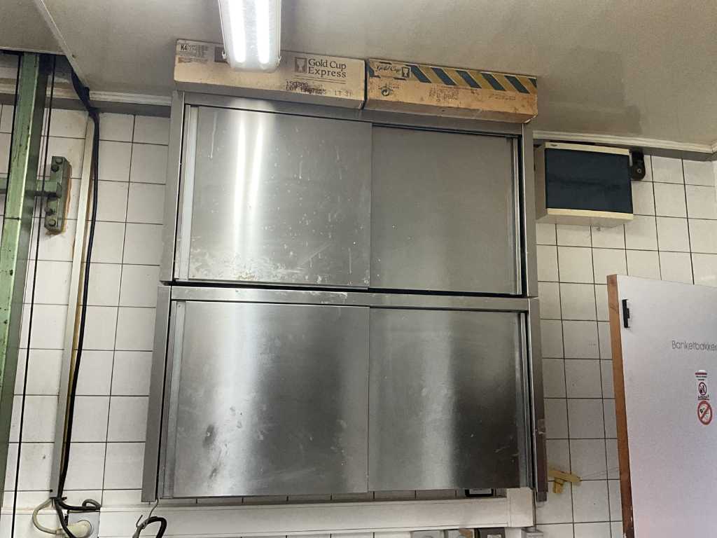 Stainless steel cabinets, 4 pieces