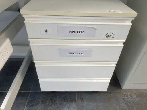 Werkbladkast met inhoud