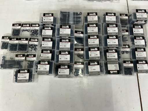 Vari fissaggi Black Line Mix lotto