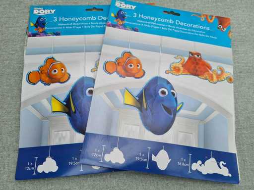 Disney Pixar - Decoratie Nemo en Dory en Henk