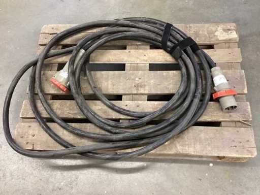 CEE 63A Kraftstromkabel 15m lang lang 5x20mm2