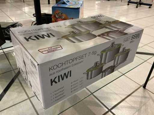 SSW Kiwi 7-piece cooking pot set