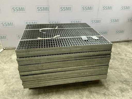 Stalen vloerrooster (18x)