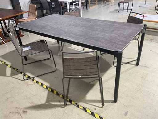 Ensemble de salle à manger extérieur Schou