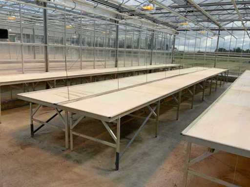 Tavolo di coltivazione in alluminio Wevab 14 metri (4x)