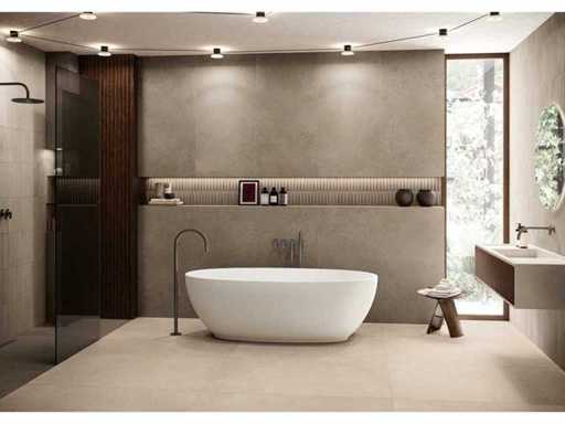 Bodenfliese 6,4 m² Caffelatte matt 80x80 cm