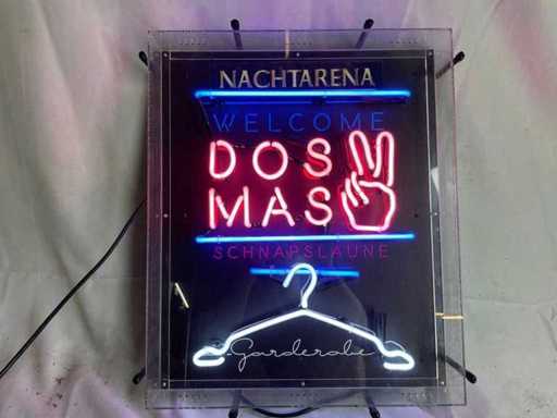 DOS MAS - Neon Neon Sign / Coat Rack