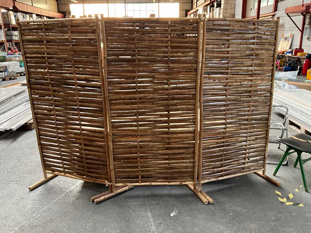 Makro Bambus Gartentrennwand (3x)