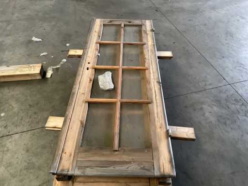 Hillhout dubbele deur in kozijn 186x140 cm 