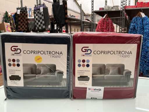 Copridivano. Bezug des Sitzbezugs. (2x)