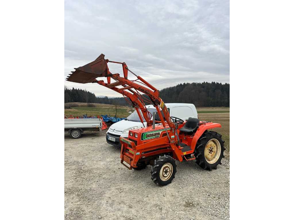 Hinomoto - N239 loader - 4-Wheel Drive Tractor with front loader