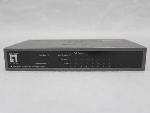 FSW-0809 4+4 PoE 10/100Mbps Switch, LevelOne (2x)