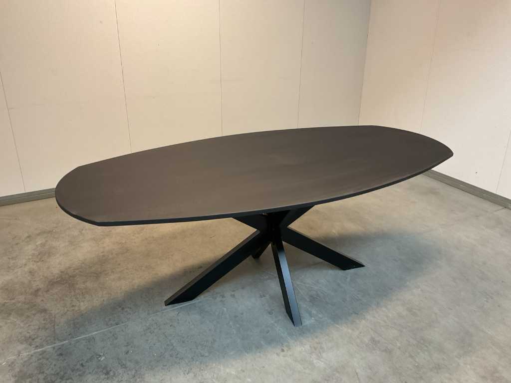 Table à manger ovale danoise 200 cm