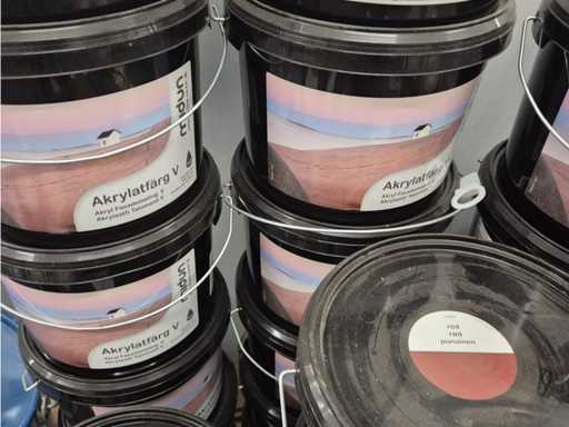 Midun Opaque Lacquer Matte Waterborne Svedese Rosso 3L (75x)