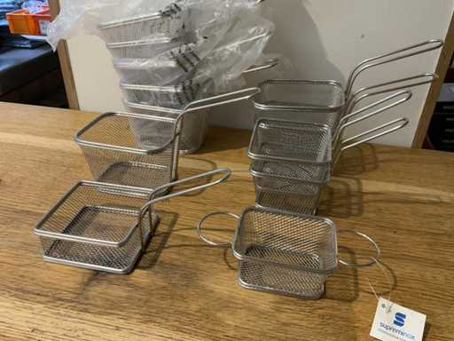 Supreminox - Kosz do serwowania ze stali nierdzewnej (12x)