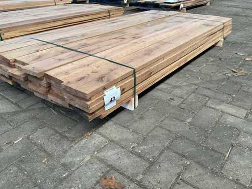 Europees eiken planken gestoomd  27 mm ca. 0,35 m³