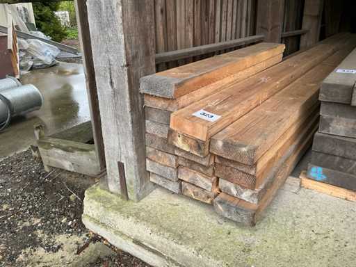 Bois de pin, pin norvégien rouge Poutres en bois (19x)