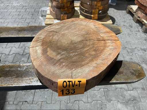 Rosewood schijf, Dikte 70mm, Ø 400mm