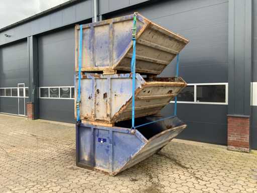 Own construction of 3-cubic meter containers (3x)