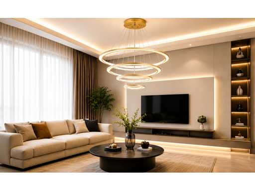 LED Kroonluchter – 3 Kleuren – Dimbaar – P7068/4