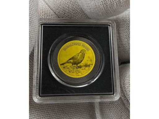 Dekorative 1/1000 oz Goldmünze aus 999 Fine Gold mit filigraner Tierdarstellung und exklusiver Sammler-Ausführung