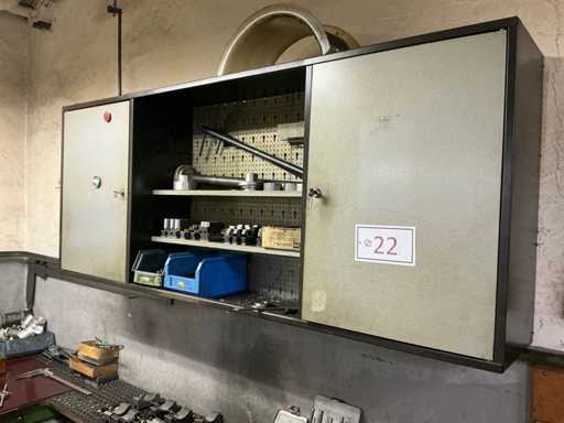 Assortiment draaigereedschap/accessoires inclusief gereedschapskast