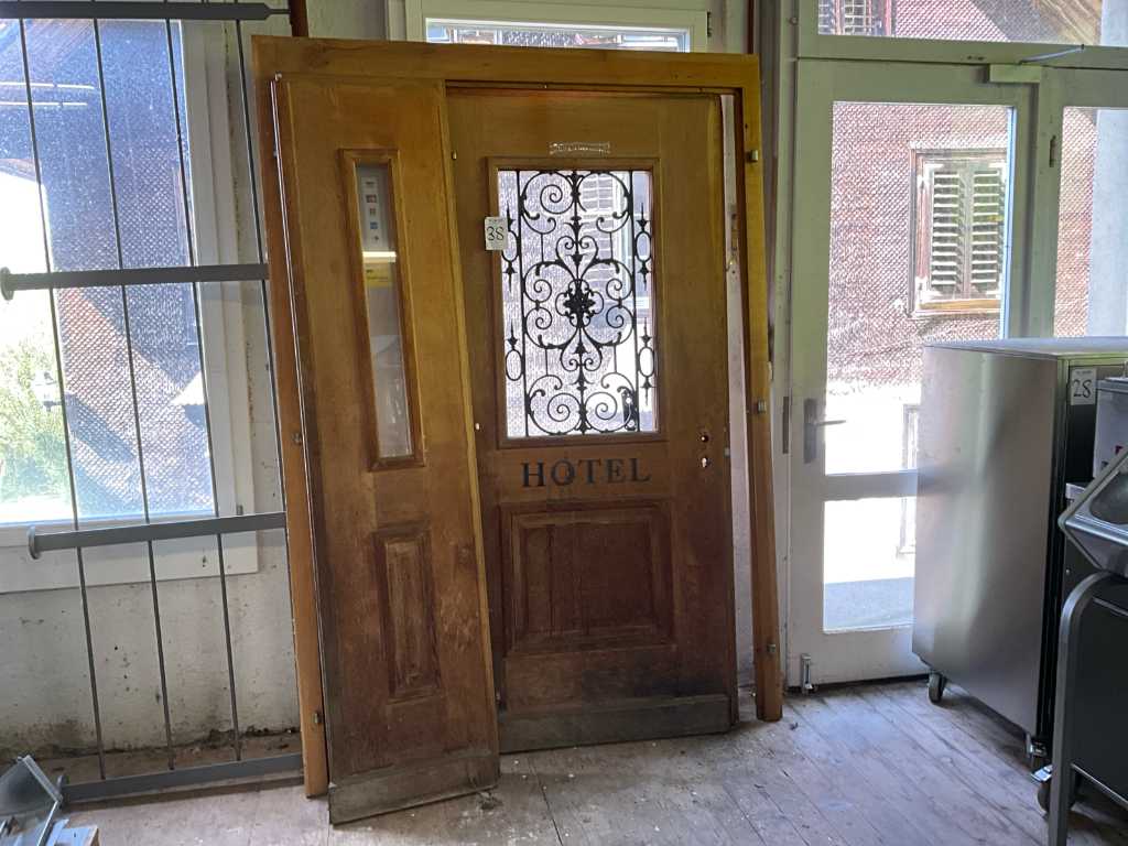 Entrance door with frame