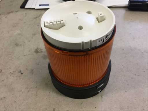 Elemente de semnalizare portocaliu / Buton iluminat alb