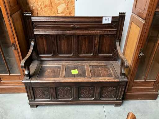 Wooden antique bench case