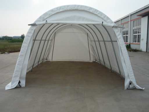 Tenda da campo garage / pensilina 9,20x4,30x4,30 metri / 14-30-14 