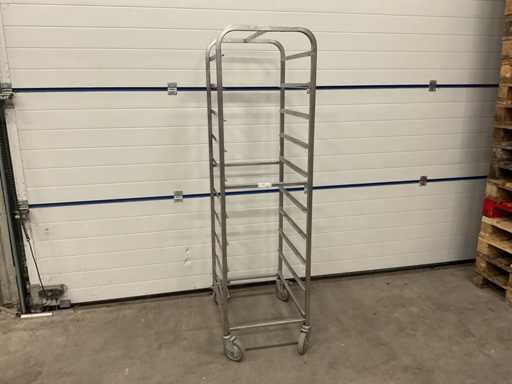 10-warstwowy wózek pó?kowy ze stali nierdzewnej