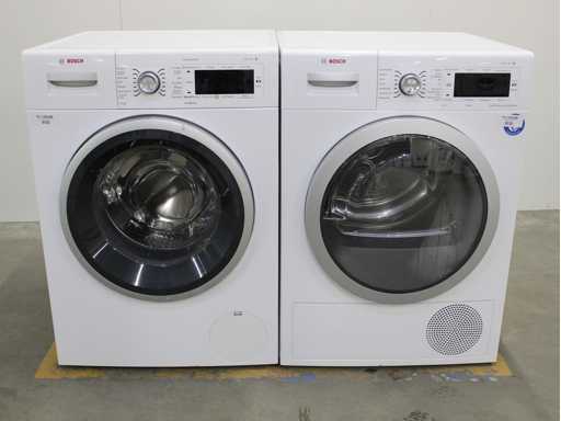 Série Bosch|8 Machine à laver VarioPerfect & Série Bosch|8 Sèche-linge à condensateur autonettoyant