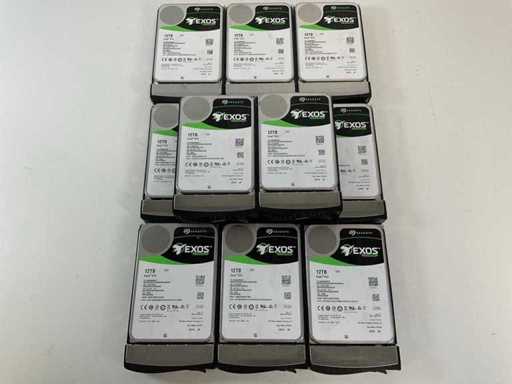 Disques durs Seagate (ST12000NM007) Exos X12 Enterprise 12 To (11x)