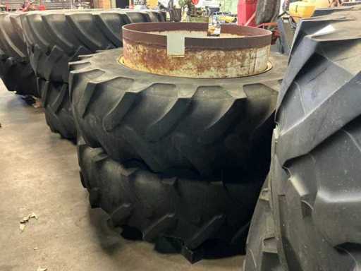 Dubbelluchtset 18.4R38 spindelsysteem