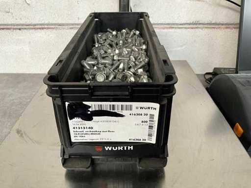 Würth 13.91 kg Schroef zeskantkop met flens M8x20 in stapelbare bak