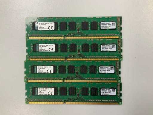 Kingston 32GB(4x8GB 2Rx8) PC3-10600-E-9-12-E3 KTA-MP1333/8G Sticks
