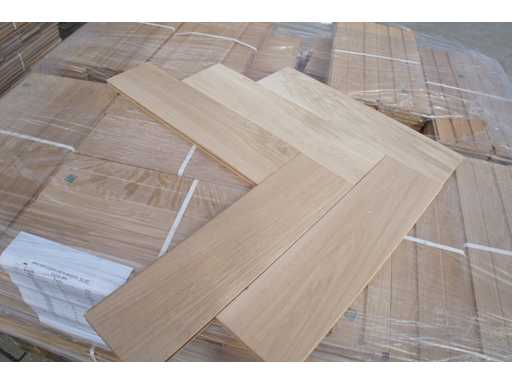 69 m² Parchet cu heringbone din stejar masiv 15mm
