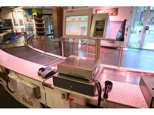 Bilancia per registratori di cassa touchscreen Bizerba CE-2-800 con stampante per ricevute