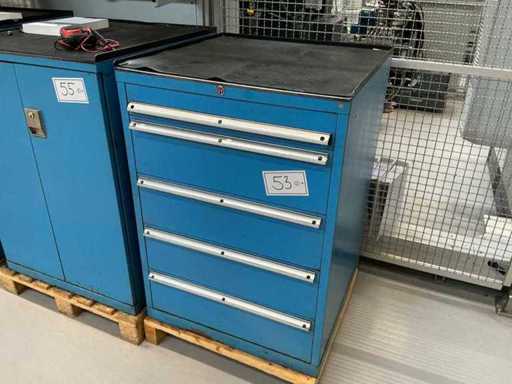 Werkstattschrank mit Inhalt