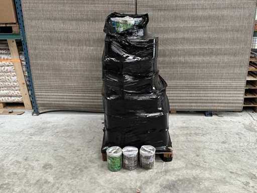 Zaunabdeckung | Stein- und Grünprofil 16 Meter