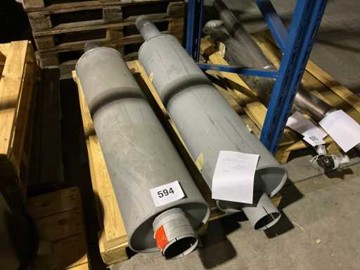 Silencieux d’échappement mâle (2x)