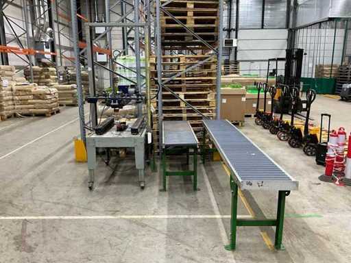 2017 YoungSunpack MH-FJ-1A dozensluitmachine met rollenbaan