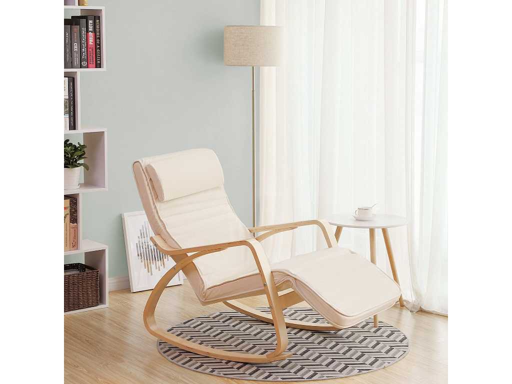 Rocking chair made of birch wood
