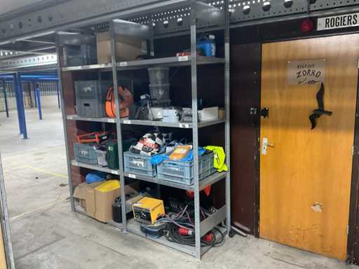 Rack with workshop inventory