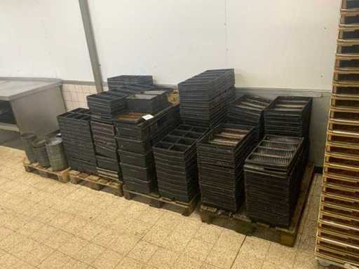 Couples de pain en palette et moules à flan (3 fois)