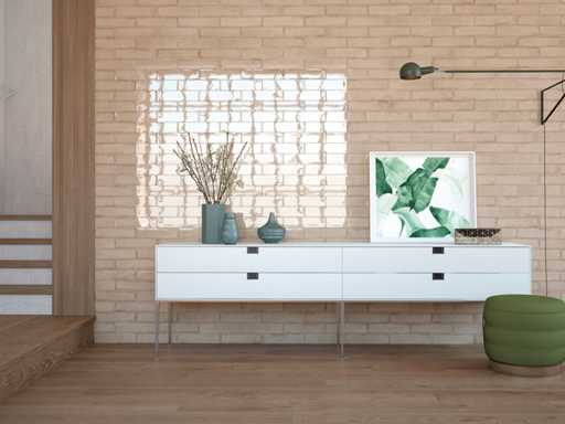 Wall tile 48m2 Chimia Vison glossy 7.5x30cm